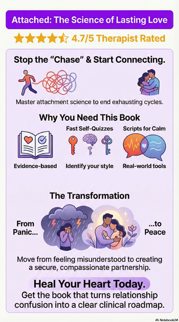 Attached by Amir Levine and Rachel Heller - Book Infographic