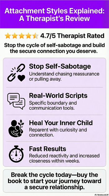Attachment Styles Explained by Heather Wolfe - Book Infographic