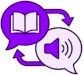 Icon for book review section - communication