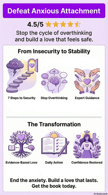 Defeat Anxious Attachment by Mindful Connections - Book Infographic