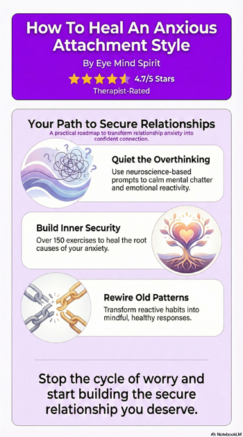 How To Heal An Anxious Attachment Style book infographic