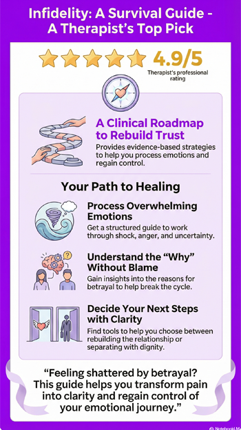 Infidelity - A Survival Guide book infographic