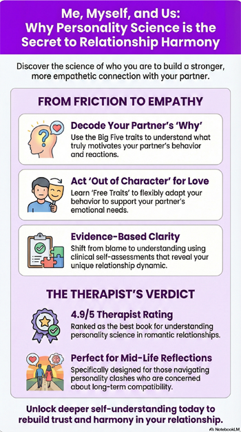 Me, Myself, and Us: The Science of Personality and the Art of Well-Being book infographic