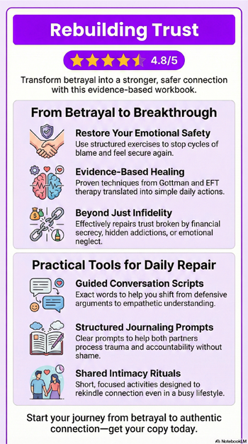 Rebuilding Trust by Morgan Johnson book infographic