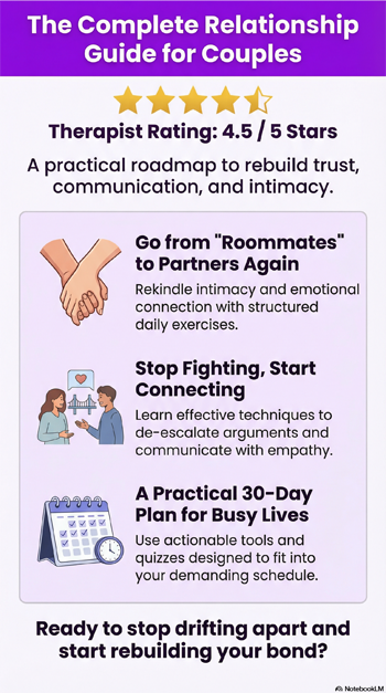 The Complete Relationship Guide for Couples book infographic