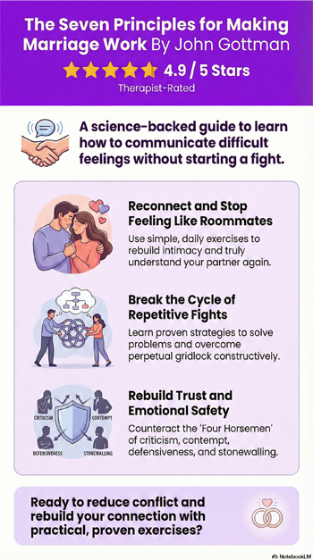 The Seven Principles for Making Marriage Work book infographic