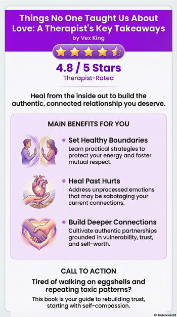 Things No One Taught Us About Love book infographic